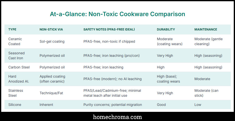 What Is The Best Non-Stick Cookware That Is Non-Toxic?