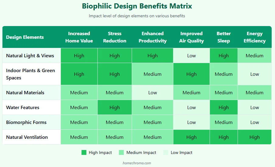 Most Effective Biophilic Design Elements for Boosting Home Appraisal Value