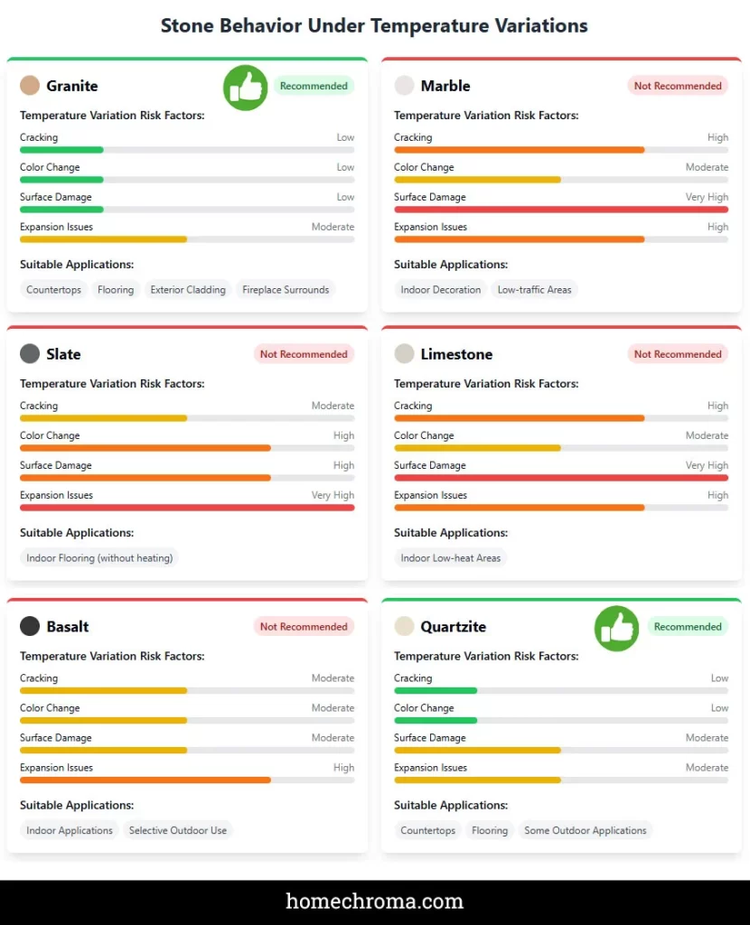 Worst Stone Temperature Variations & Grounding Properties? Never Use These!