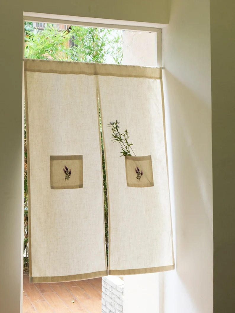 Noren Door Curtains: Adding a Touch of Japanese Elegance to Your Biophilic Home