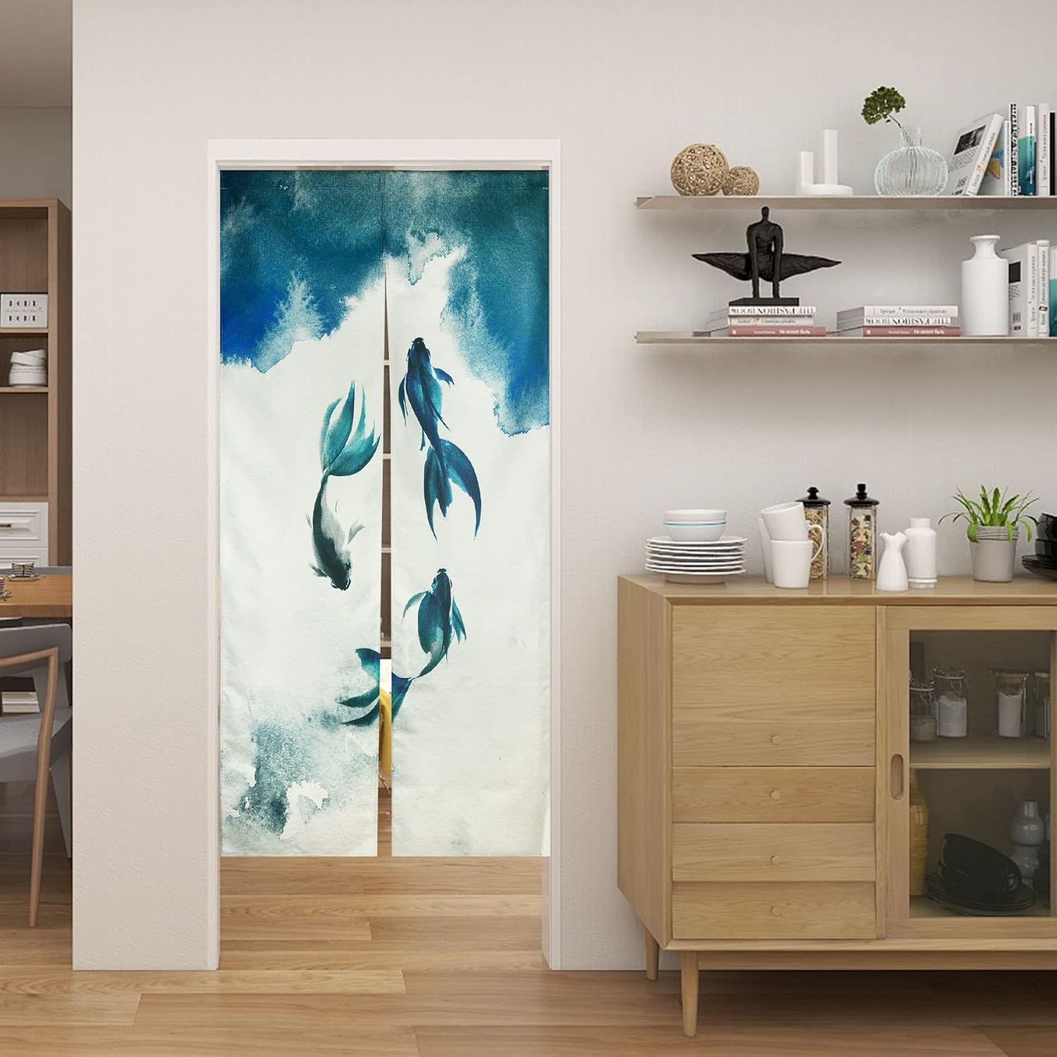 Noren Door Curtains: Adding a Touch of Japanese Elegance to Your Biophilic Home