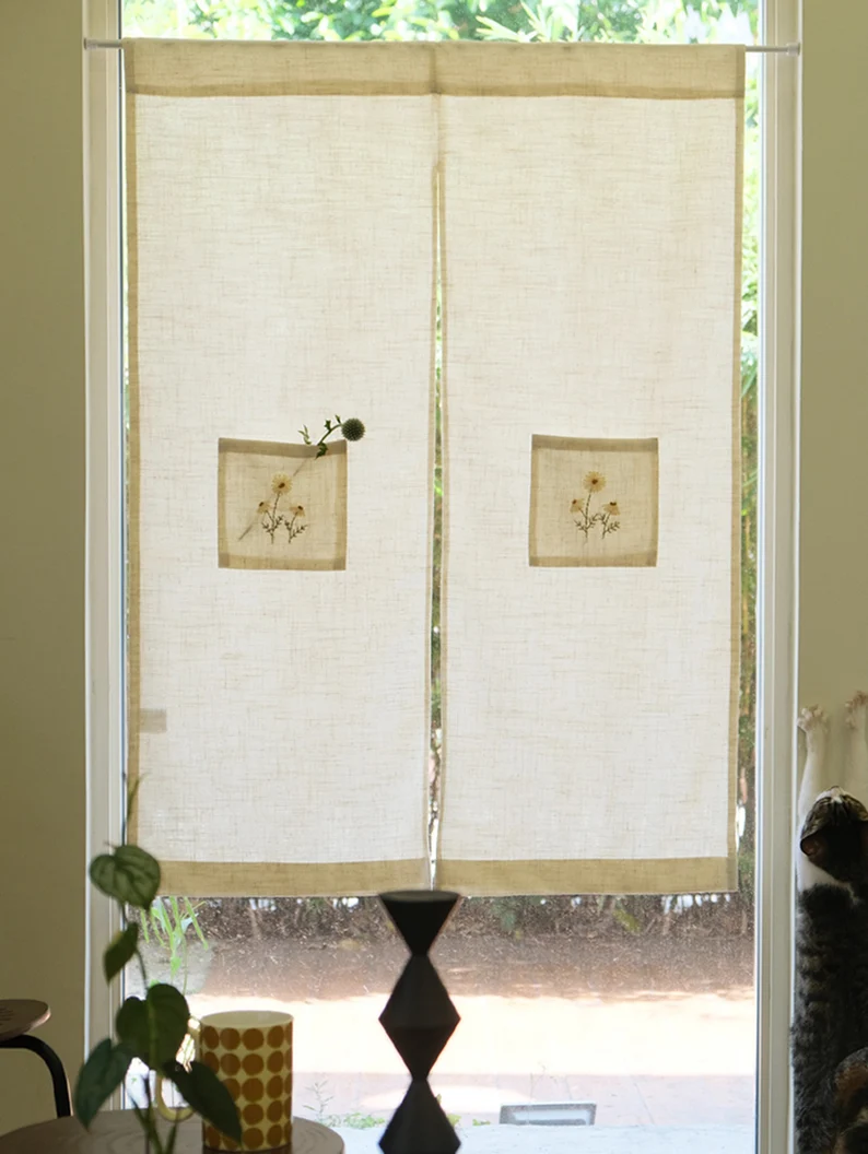 Noren Door Curtains: Adding a Touch of Japanese Elegance to Your Biophilic Home