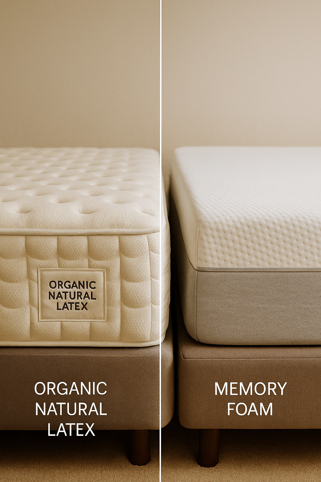 Organic Natural Latex vs Memory Foam Mattresses: The Complete Buyer's Guide