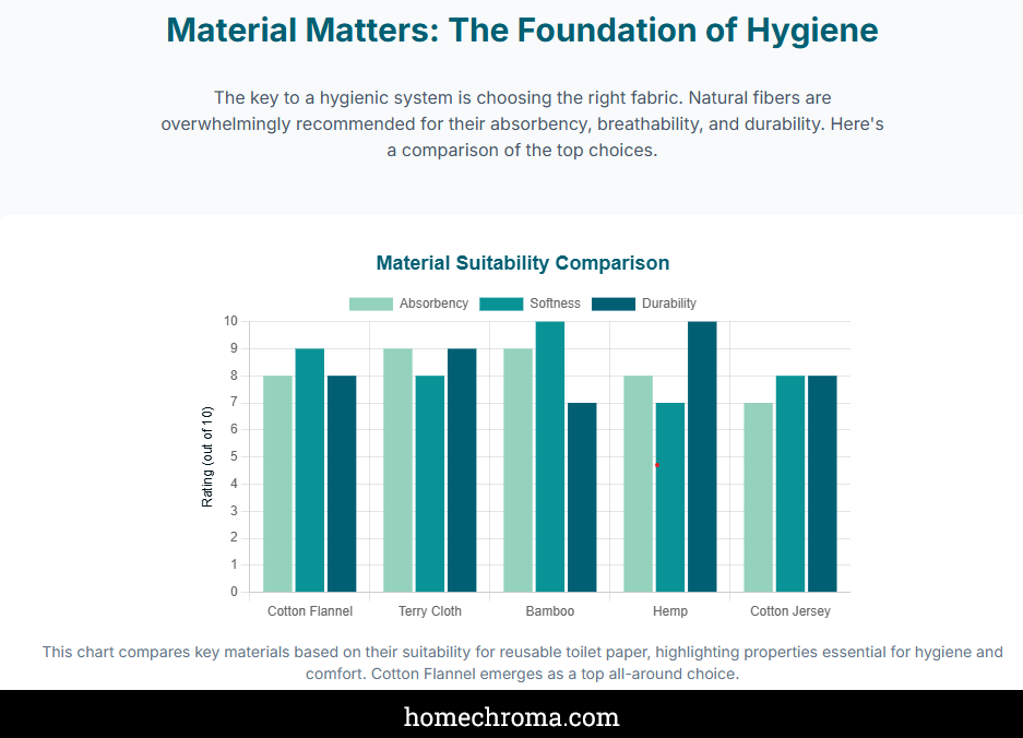 The Most Hygienic Reusable Toilet Paper: Your Complete Guide to Cleaner, Greener Bathroom Habits 3 The Most Hygienic Reusable Toilet Paper: Your Complete Guide to Cleaner, Greener Bathroom Habits