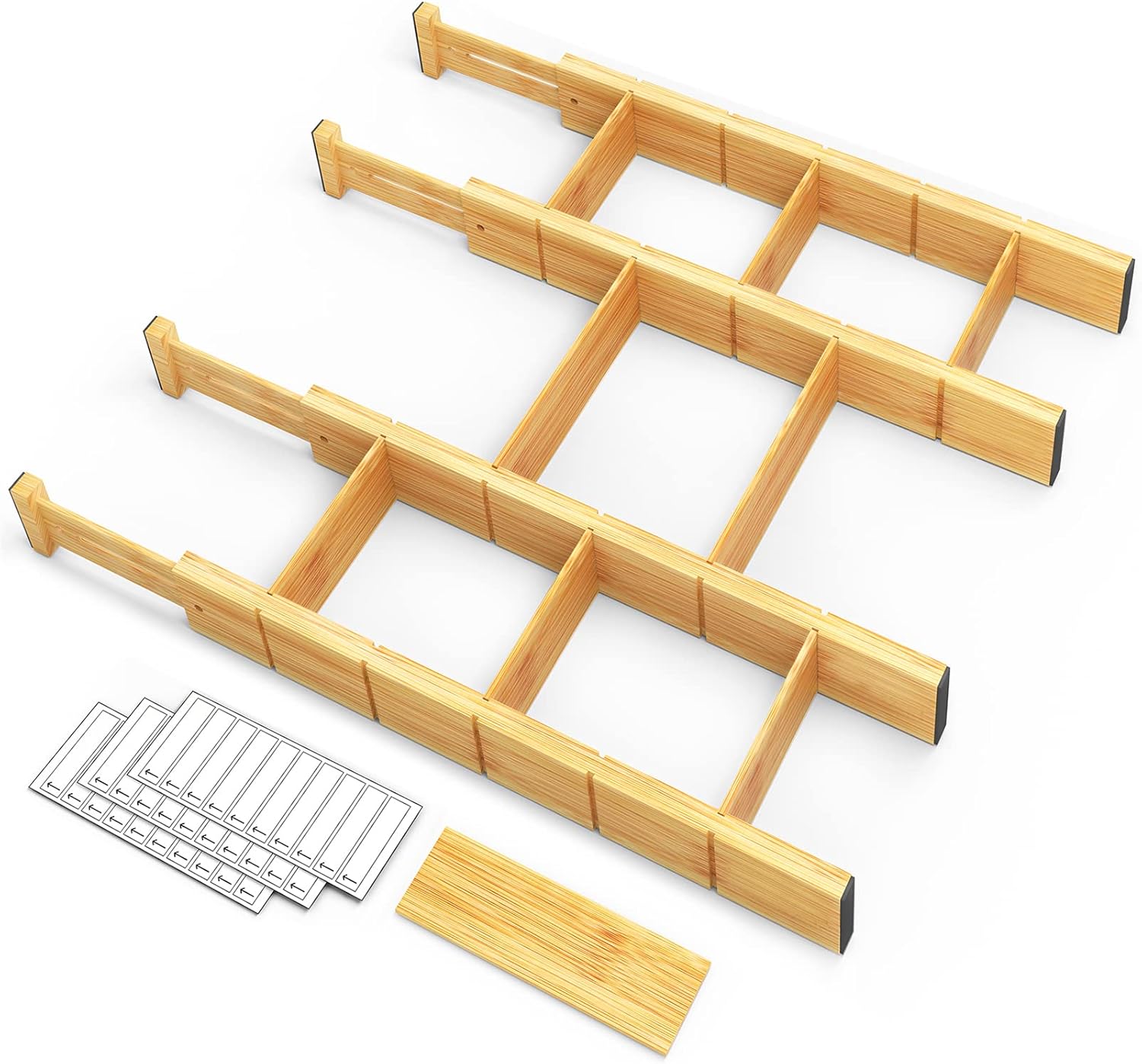 Adjustable Bamboo Drawer Organizer: How to Transform Chaotic Drawers and Finally Find What You Need 4 Adjustable Bamboo Drawer Organizer: How to Transform Chaotic Drawers and Finally Find What You Need