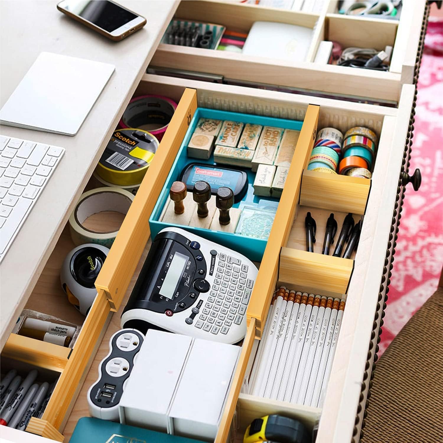 Adjustable Bamboo Drawer Organizer: How to Transform Chaotic Drawers and Finally Find What You Need 6 Adjustable Bamboo Drawer Organizer: How to Transform Chaotic Drawers and Finally Find What You Need